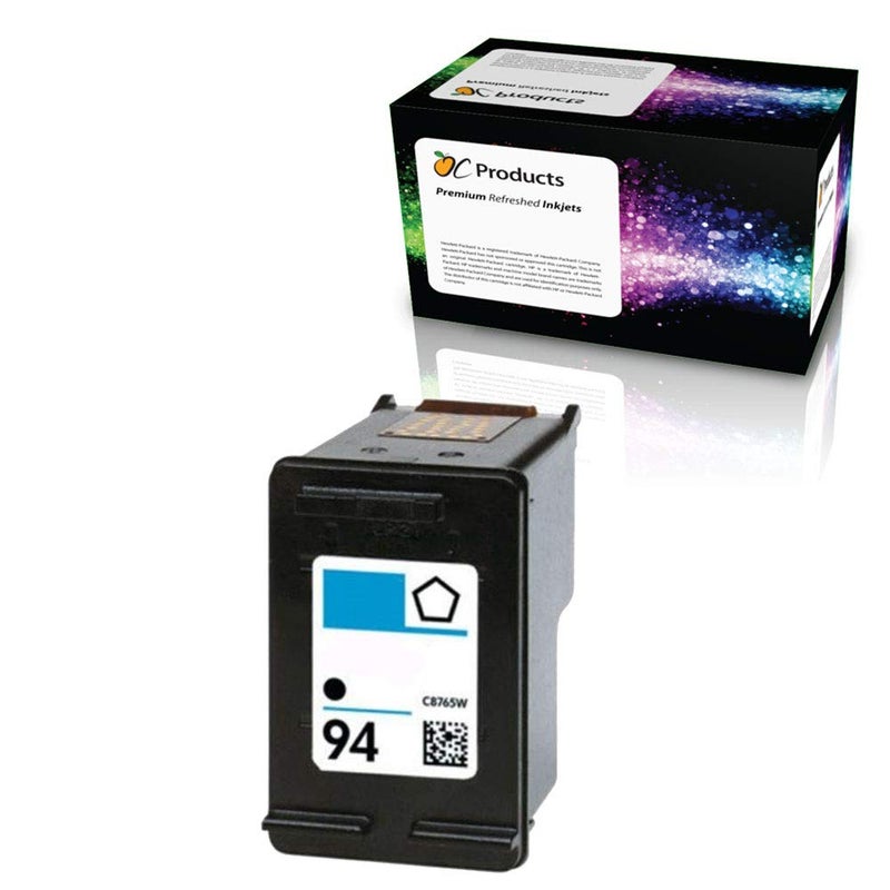 OCProducts Refilled Ink Cartridge Replacement for HP 94 for Officejet 150 100 H470 7410 7310 7210 Deskjet 460 PSC 1610 2355 (1 Black)